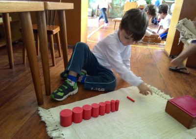 João Luis preparando para a construção da Torre.